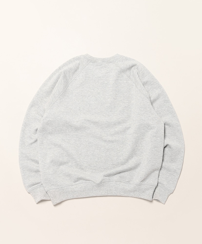 Wool Blend Raglan Sleeve CN Sweat Heather Gray/ヘザーグレー L(MEN)