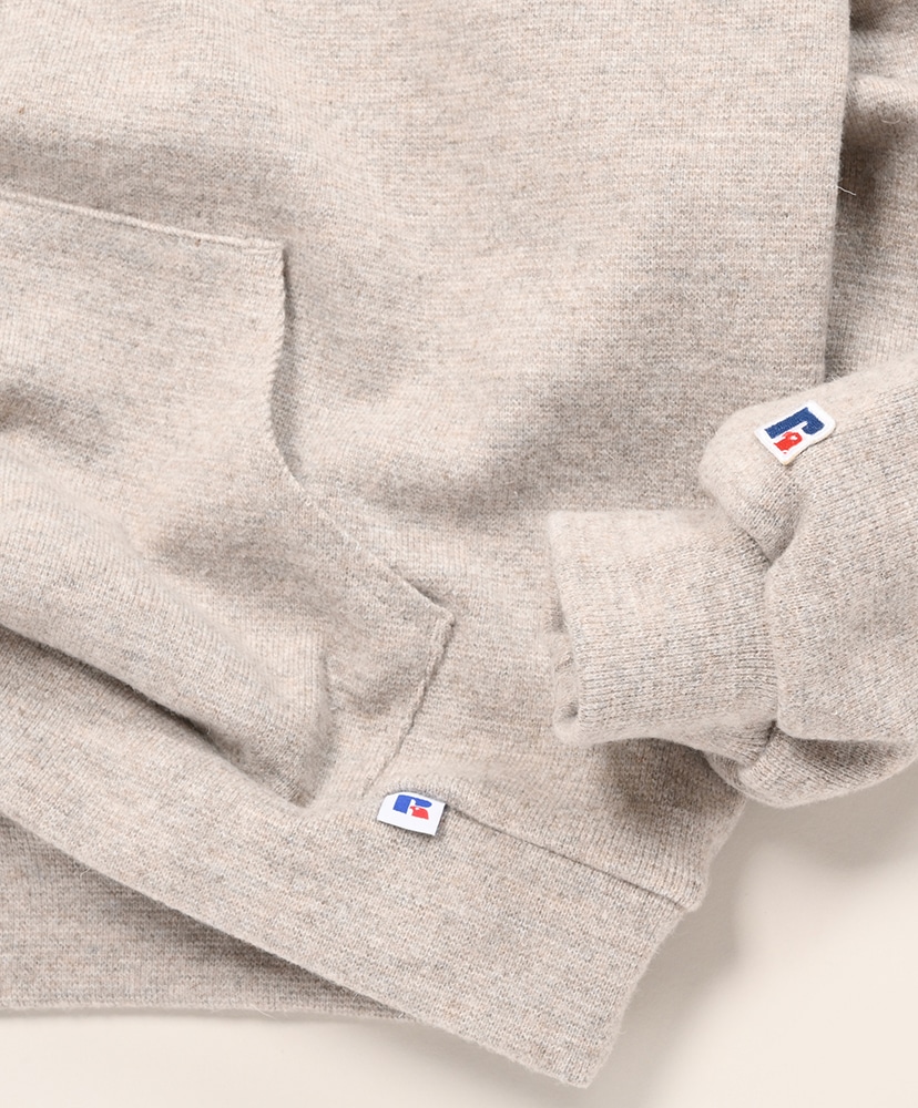 Wool Blend Rib Henley Hoodie Heather Brown/ヘザーブラウン L(MEN)