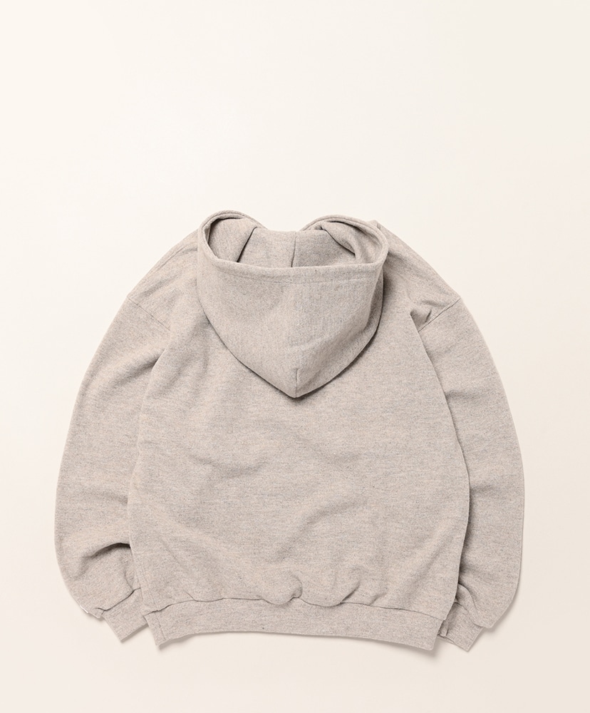 Wool Blend Rib Henley Hoodie Heather Brown/ヘザーブラウン L(MEN)