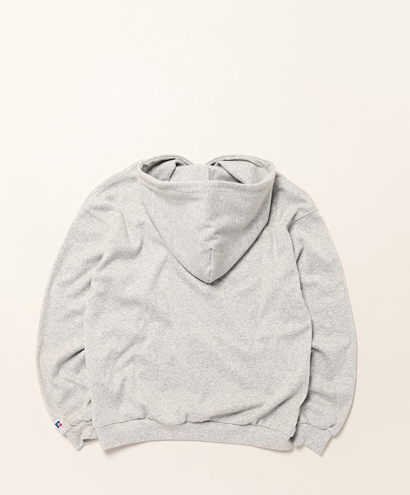 Wool Blend Rib Henley Hoodie Heather Gray/ヘザーグレー L(MEN)