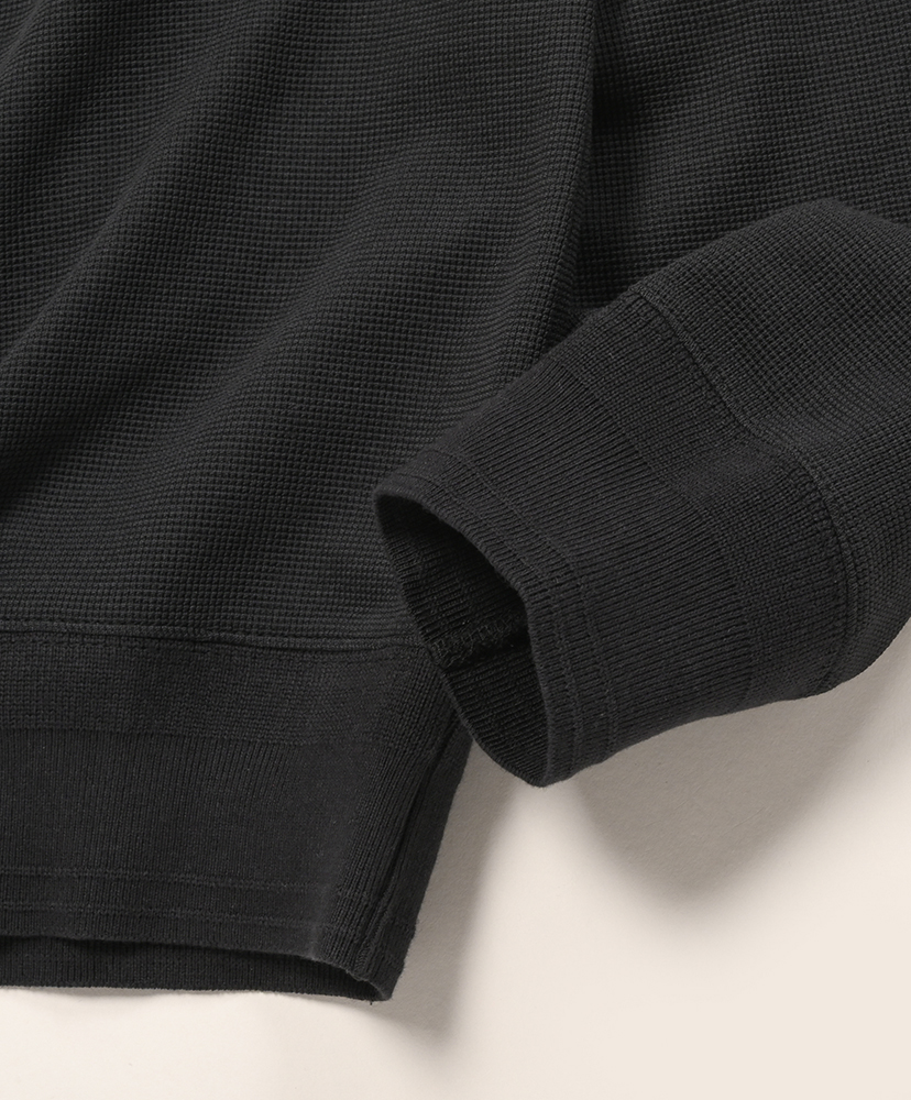 LOFTMAN Tee Crew L/S - Thermal Black/ブラック L(MEN)