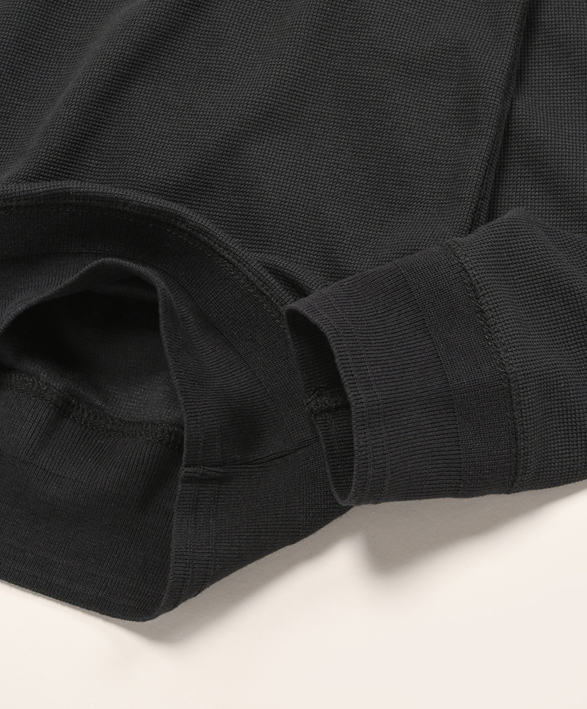 LOFTMAN Tee Henley L/S - Thermal Black/ブラック L(MEN)