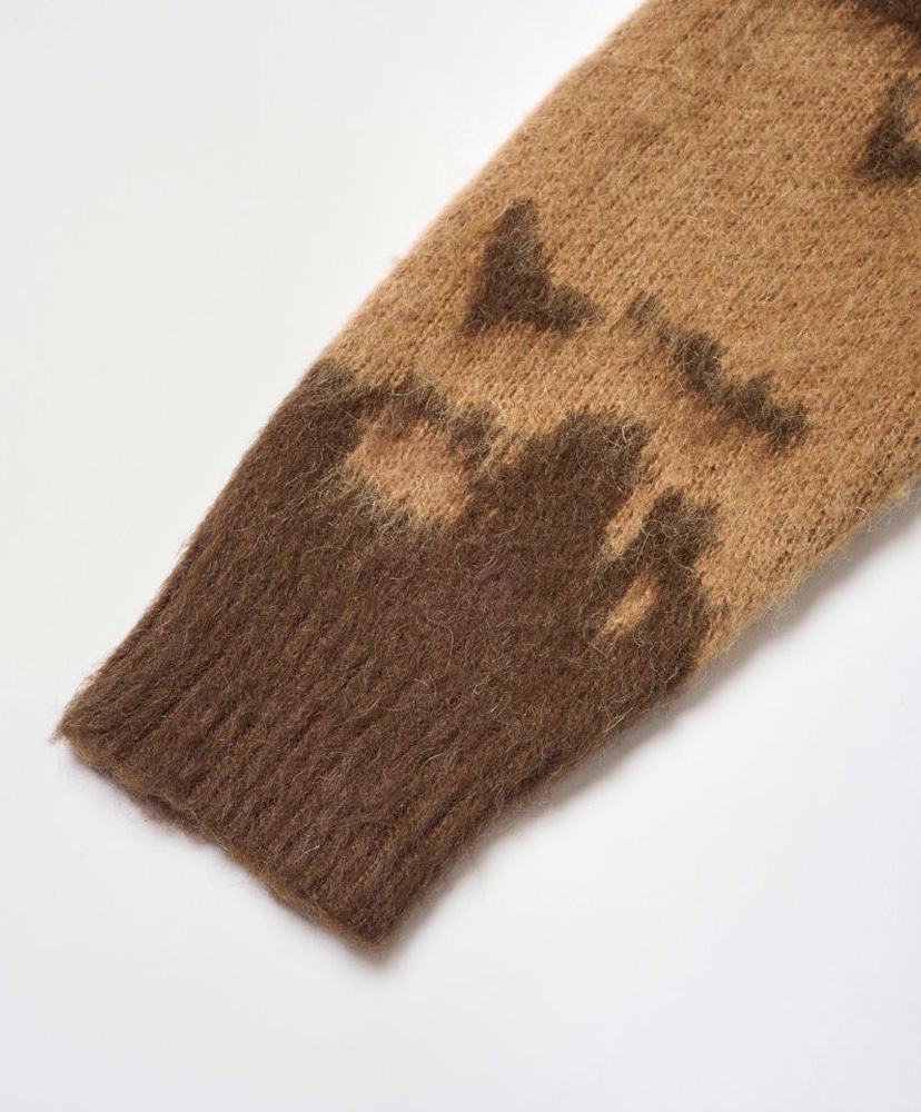 Mohair Splatter Sweater Taupe Splatter/トープスプラッター L(MEN)
