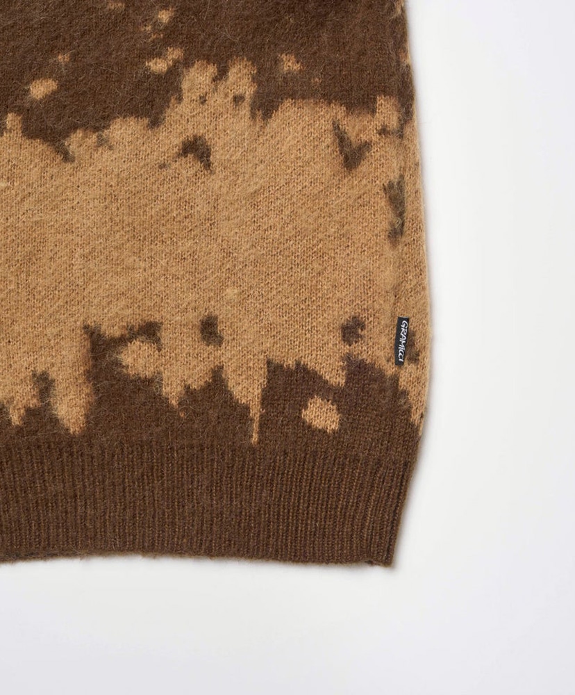 Mohair Splatter Sweater Taupe Splatter/トープスプラッター L(MEN)