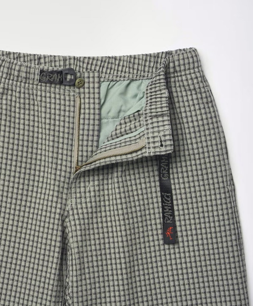 Dobby Plaid Gramicci Pant Straight Fit Stone/ストーン L(MEN)