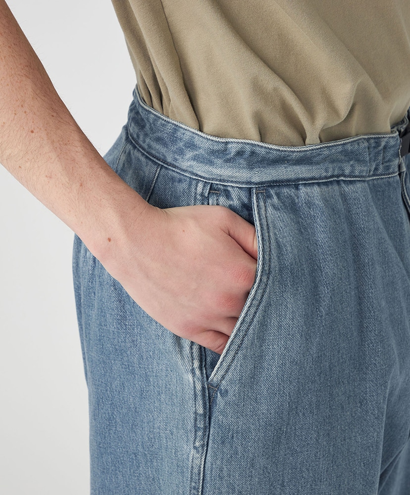 Denim Wide Tapered Field Pants(30(MEN) IB/インディゴブリーチ): THE