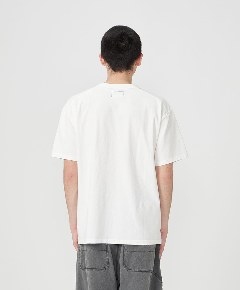 8oz Field Pocket Tee OP/オフホワイト×パープル L(MEN)