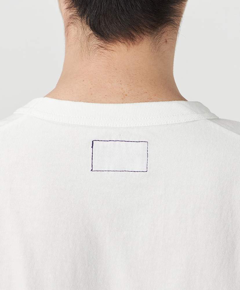 8oz Field Pocket Tee OP/オフホワイト×パープル L(MEN)