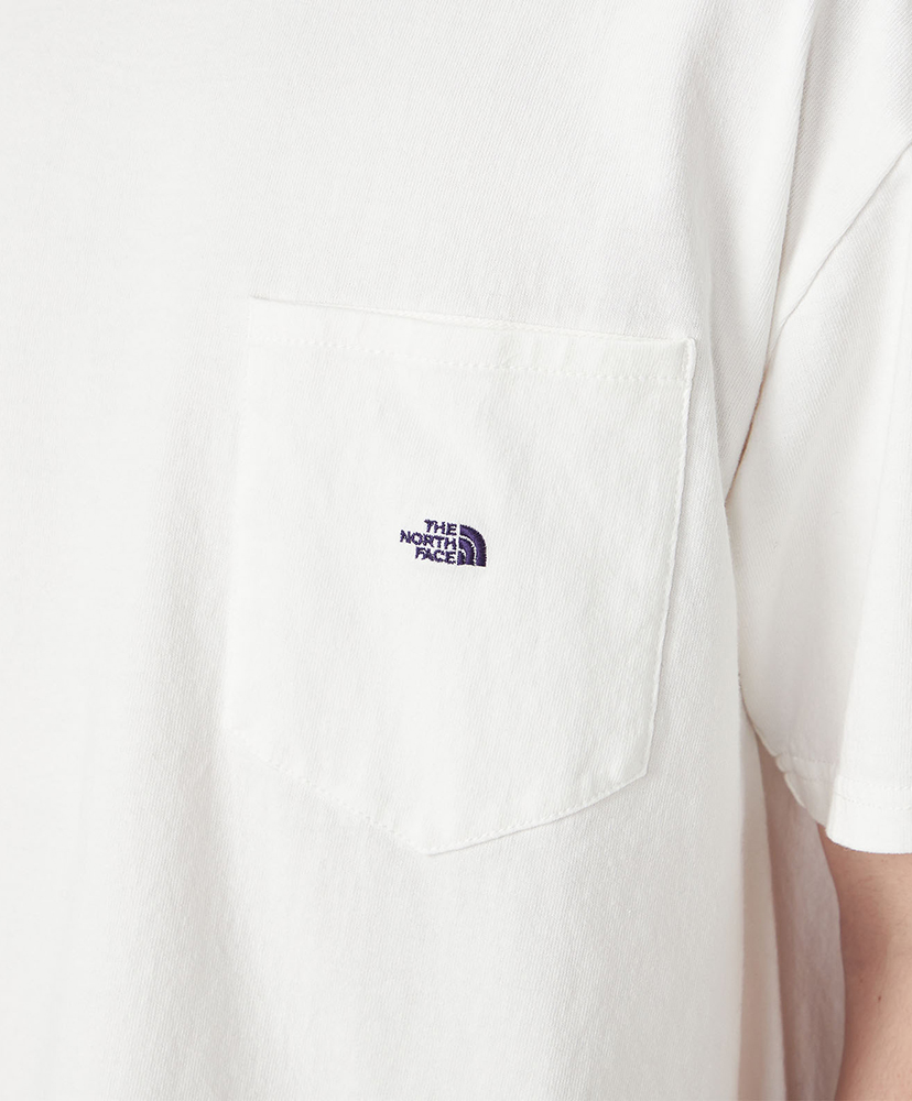 8oz Field Pocket Tee OP/オフホワイト×パープル L(MEN)