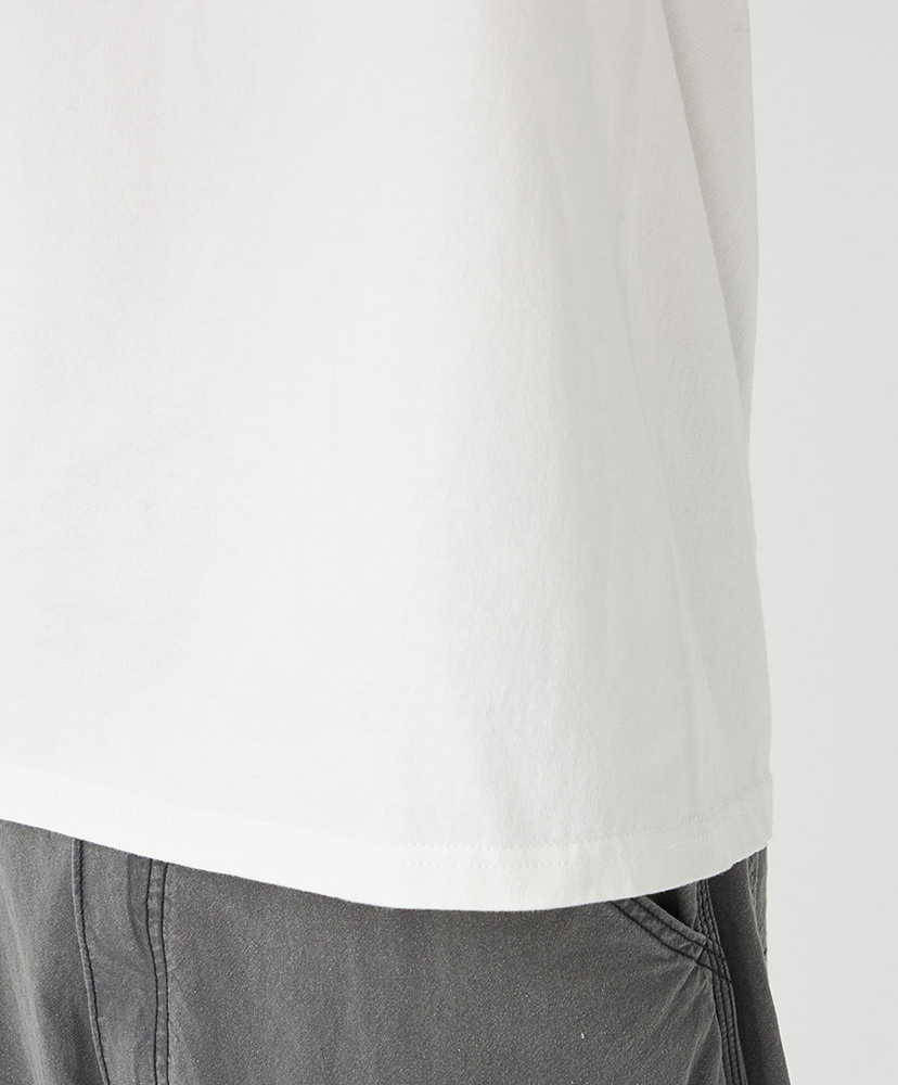 8oz Field Pocket Tee OP/オフホワイト×パープル L(MEN)