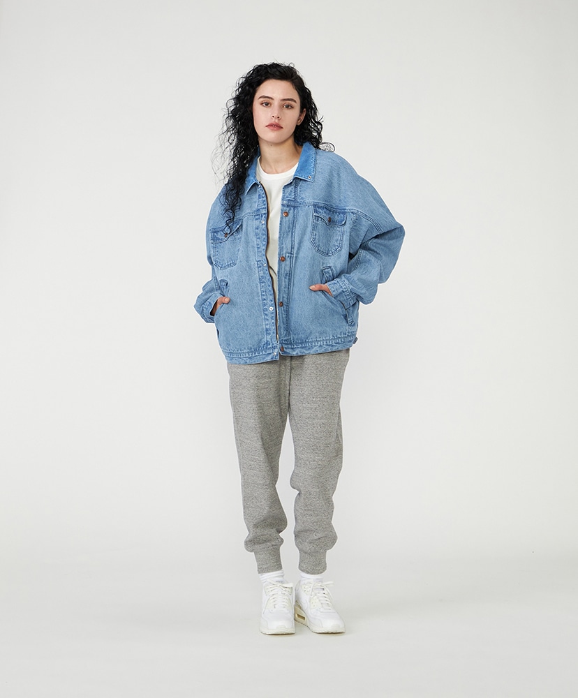 Linen Cotton Denim Field Jacket IB/インディゴブリーチ L(MEN)