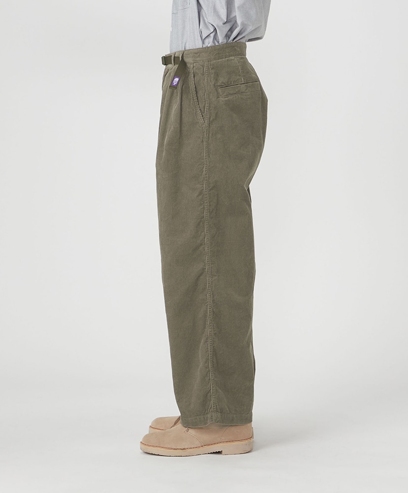 Corduroy Wide Straight Field Pants OL/オリーブ 30(MEN)