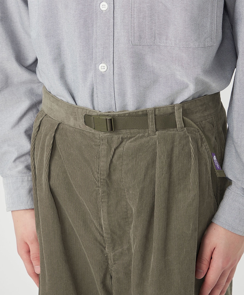 Corduroy Wide Straight Field Pants OL/オリーブ 30(MEN)