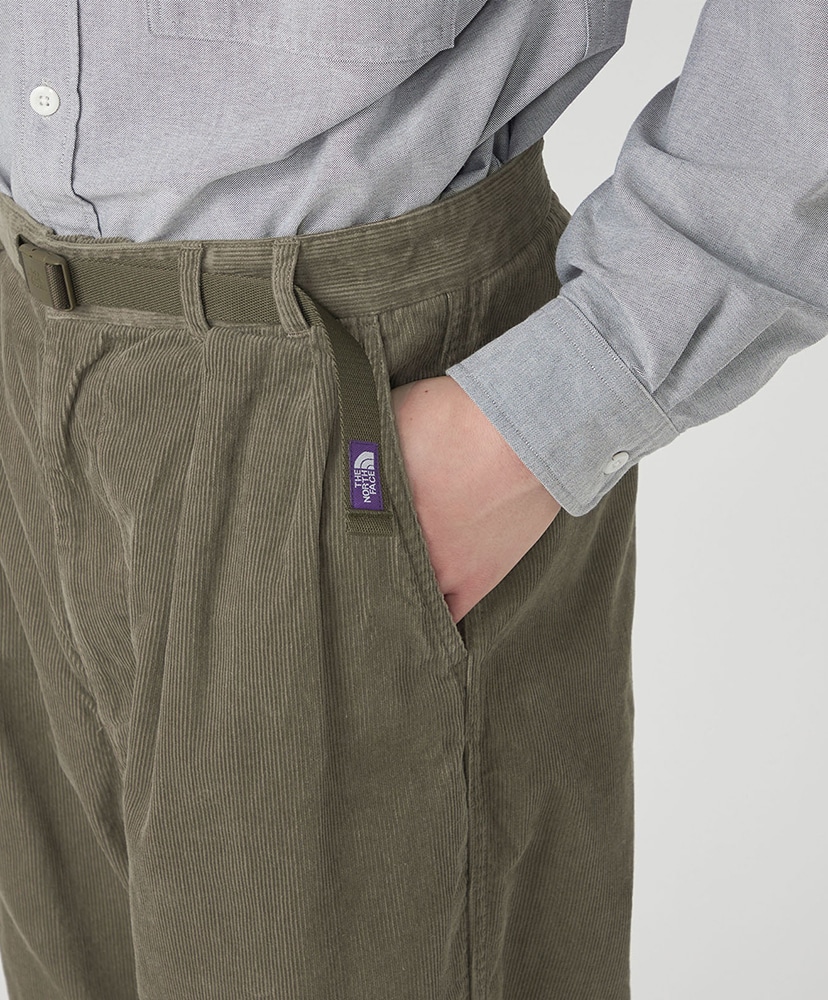 Corduroy Wide Straight Field Pants OL/オリーブ 30(MEN)