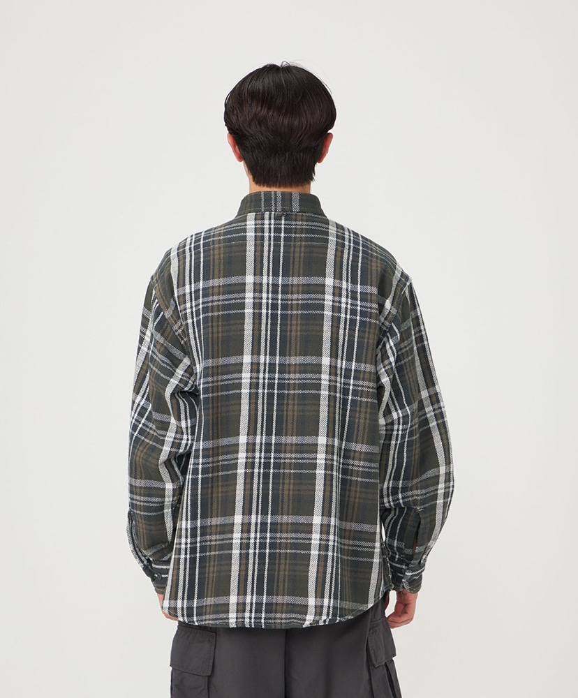 Flannel Plaid Field Shirt AH/アスファルトグレー L(MEN)