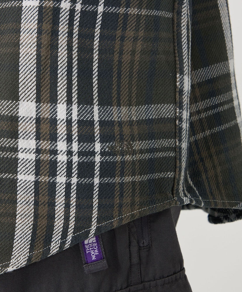Flannel Plaid Field Shirt AH/アスファルトグレー L(MEN)