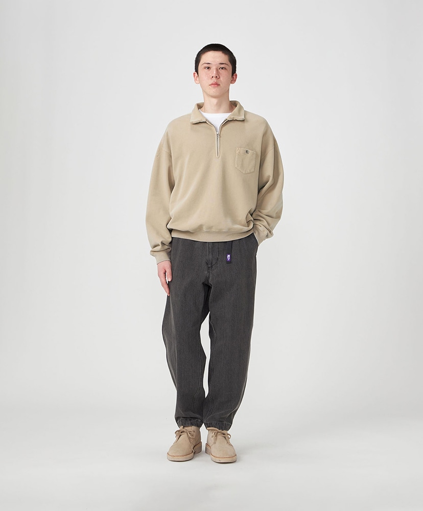 Garment Dyed Field Half Zip Sweat Shirts BE/ベージュ L(MEN)