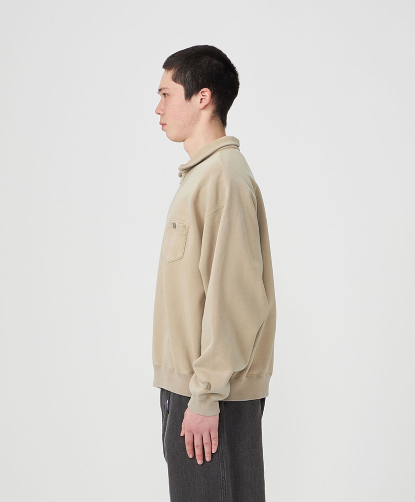 Garment Dyed Field Half Zip Sweat Shirts BE/ベージュ L(MEN)