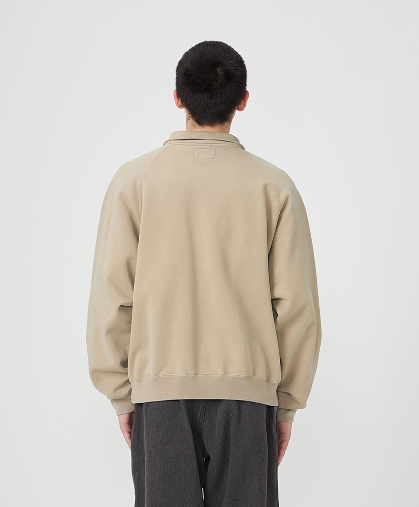 Garment Dyed Field Half Zip Sweat Shirts BE/ベージュ L(MEN)