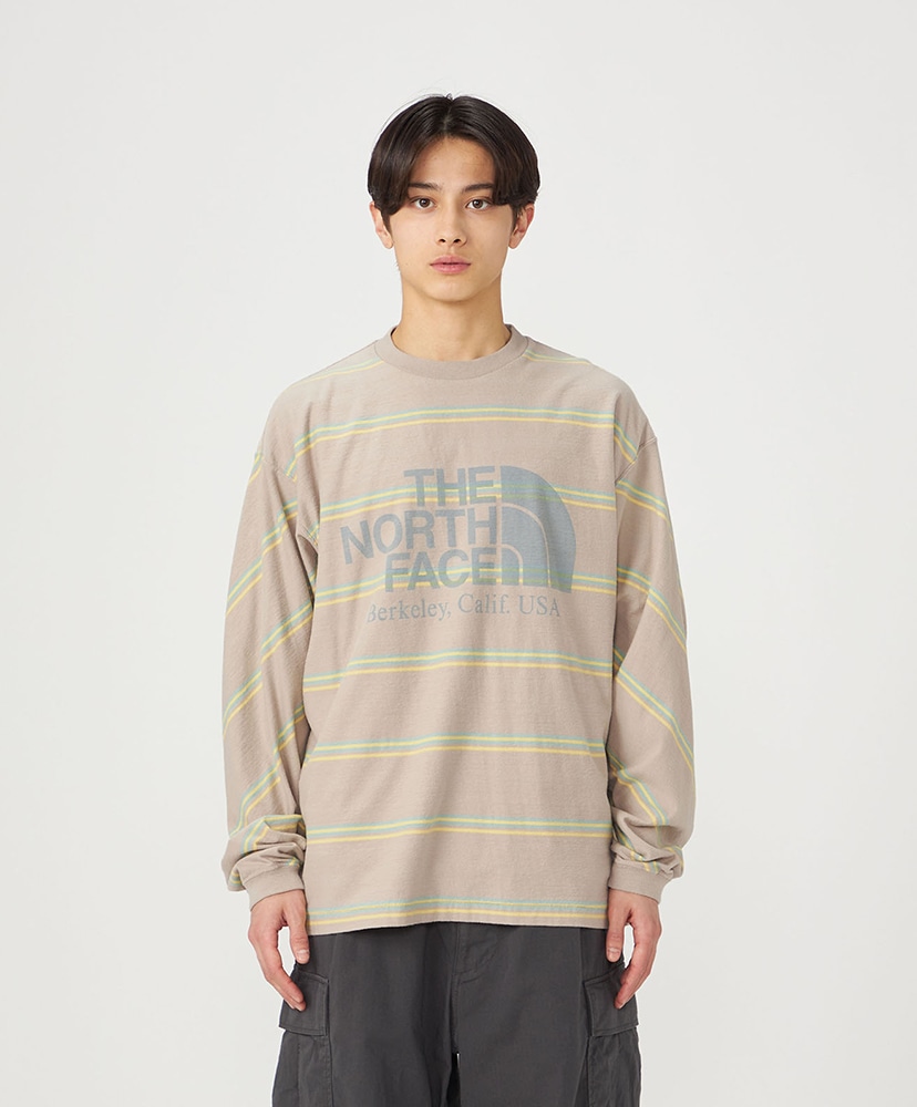 Field Long Sleeve Striped Tee BE/ベージュ L(MEN)