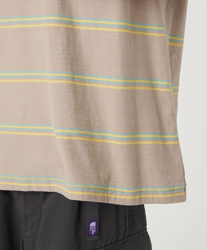 Field Long Sleeve Striped Tee BE/ベージュ L(MEN)