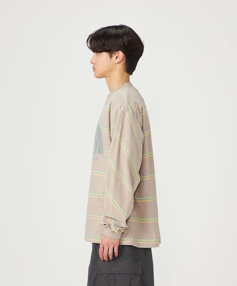 Field Long Sleeve Striped Tee BE/ベージュ L(MEN)