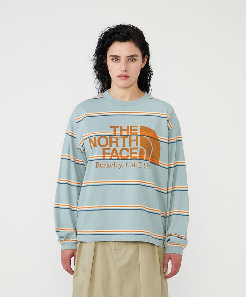 Field Long Sleeve Striped Tee SX/サックス L(MEN)
