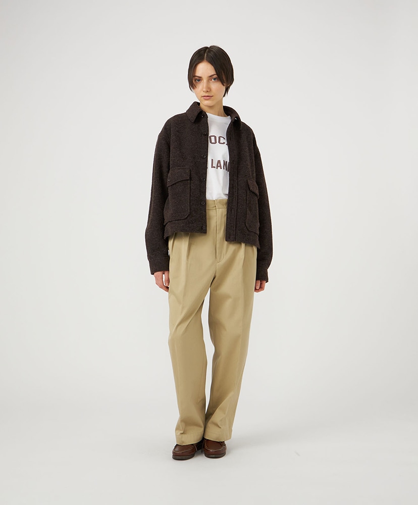 OOAL WINDSTOPPER Sliver Knit Jacket BR/ブラウン 1(WOMEN)