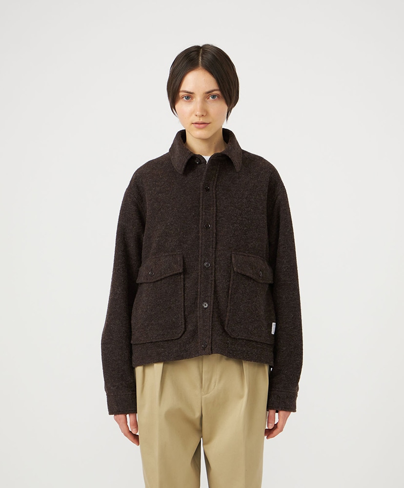 OOAL WINDSTOPPER Sliver Knit Jacket BR/ブラウン 1(WOMEN)