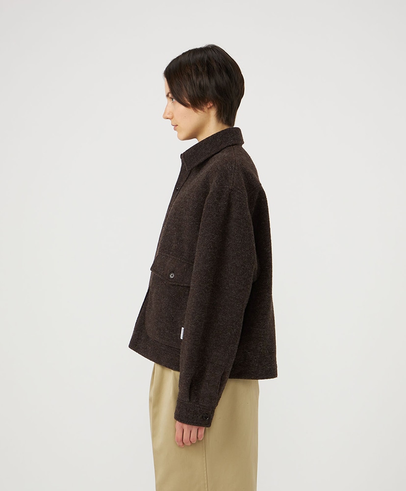OOAL WINDSTOPPER Sliver Knit Jacket BR/ブラウン 1(WOMEN)