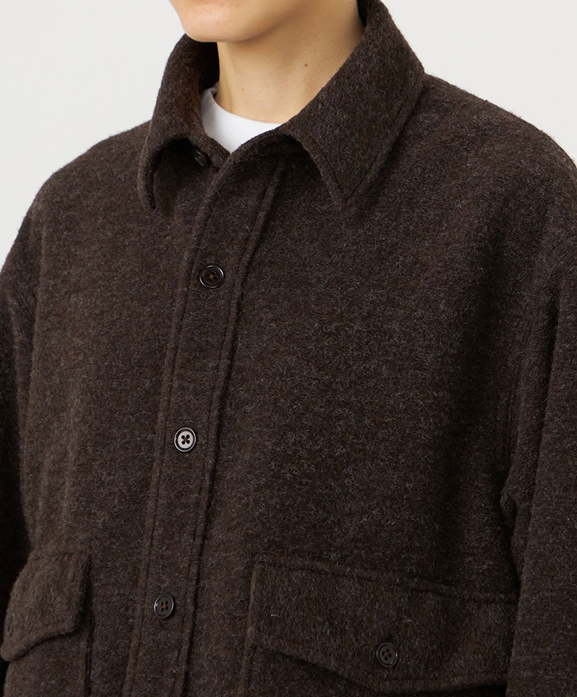 OOAL WINDSTOPPER Sliver Knit Jacket BR/ブラウン 1(WOMEN)