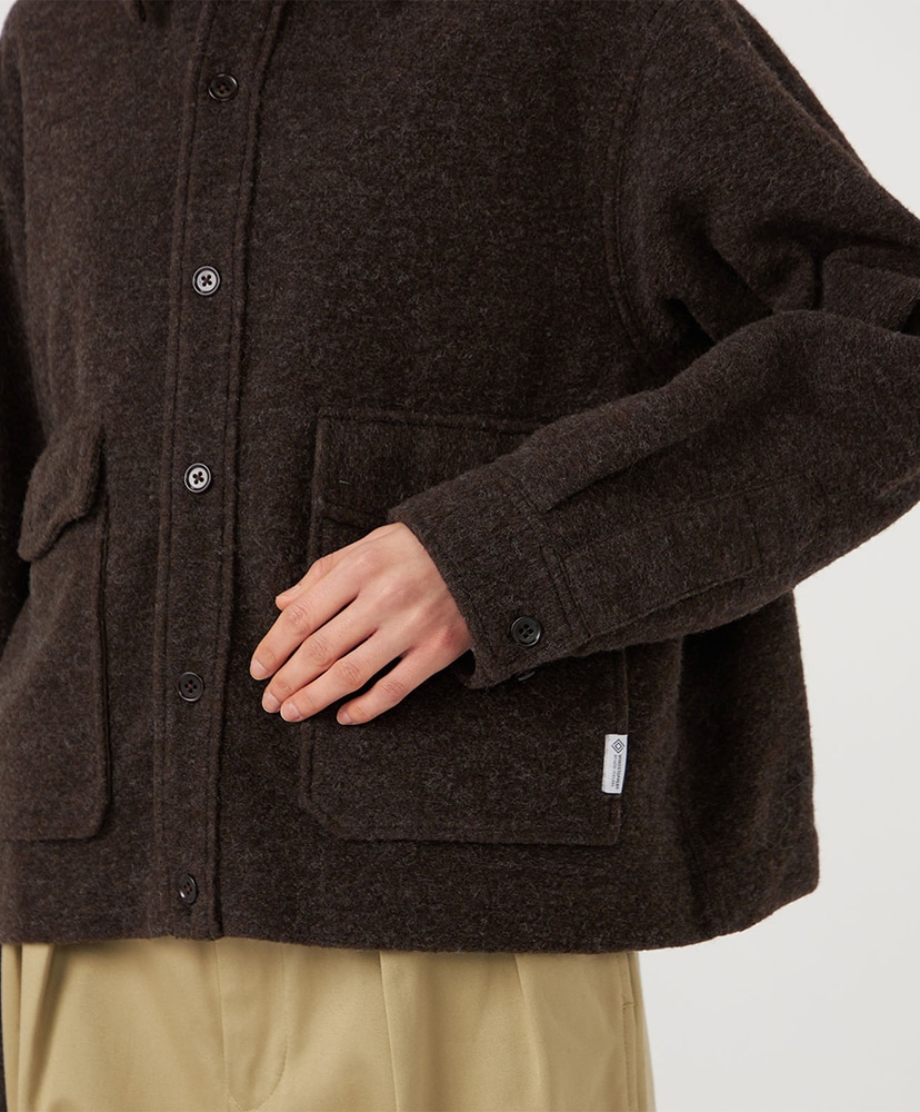 OOAL WINDSTOPPER Sliver Knit Jacket BR/ブラウン 1(WOMEN)