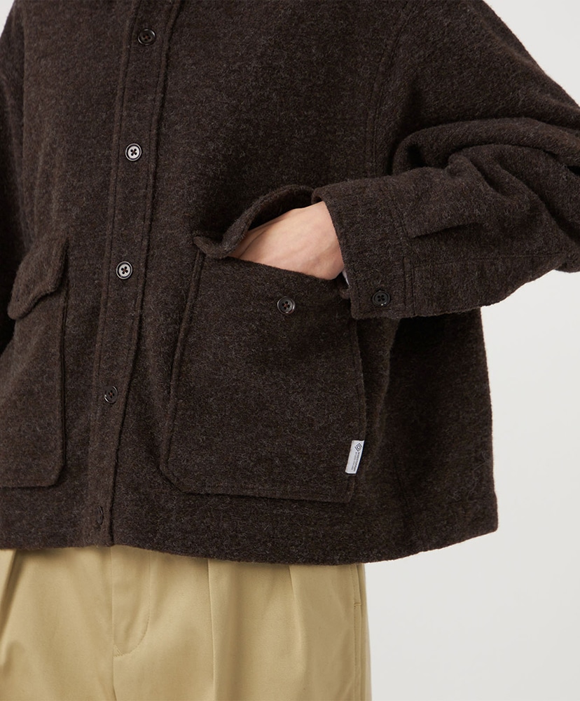 OOAL WINDSTOPPER Sliver Knit Jacket BR/ブラウン 1(WOMEN)