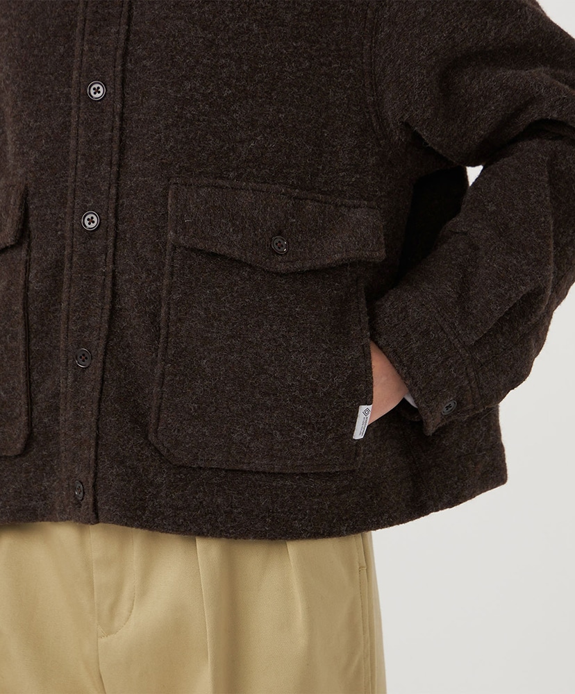 OOAL WINDSTOPPER Sliver Knit Jacket BR/ブラウン 1(WOMEN)