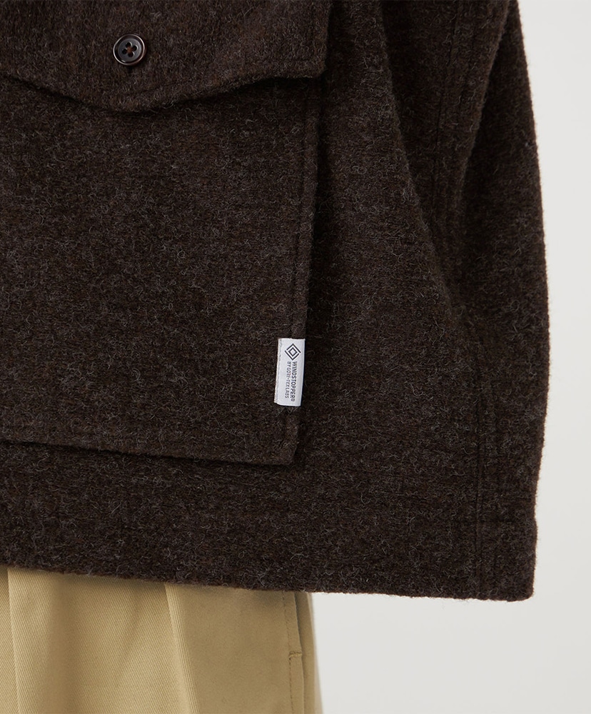 OOAL WINDSTOPPER Sliver Knit Jacket BR/ブラウン 1(WOMEN)
