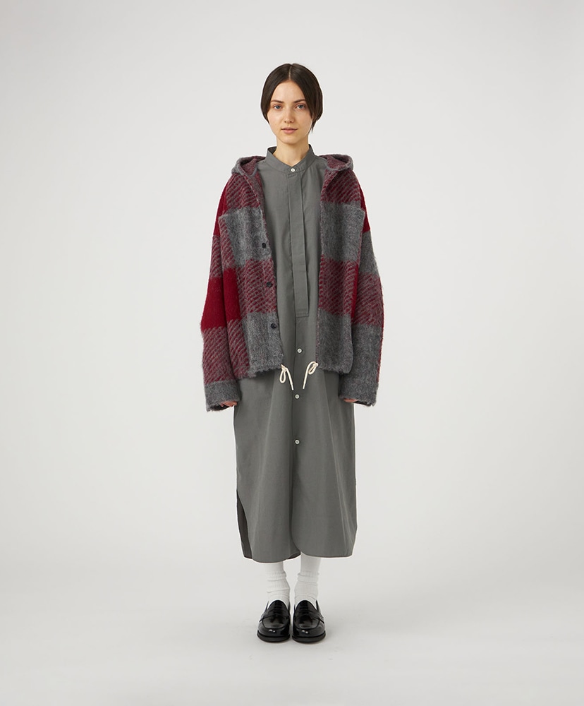 OOAL Mohair Hooded Jacket R/レッド 0(WOMEN)
