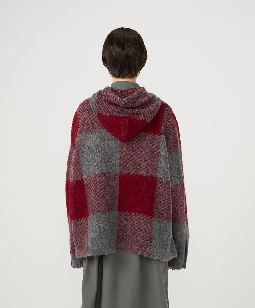 OOAL Mohair Hooded Jacket R/レッド 0(WOMEN)