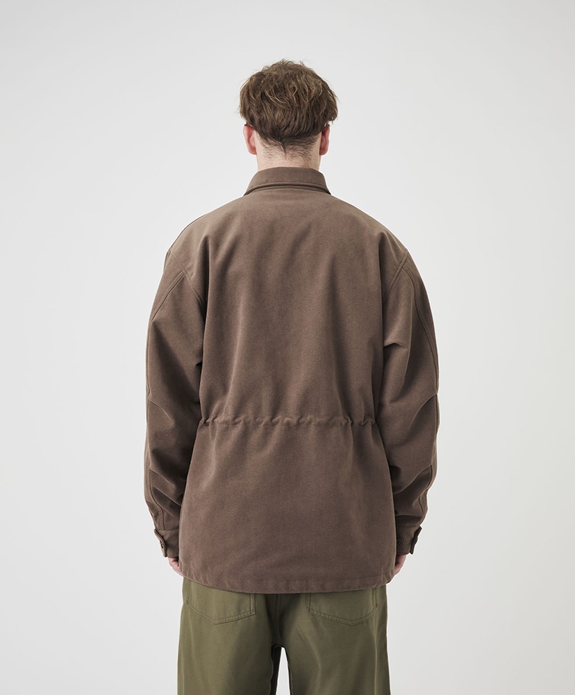 Synthetic Leather Field Jacket BR/ブラウン L(MEN)