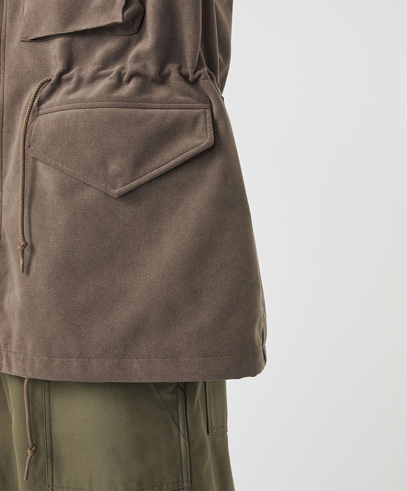 Synthetic Leather Field Jacket BR/ブラウン L(MEN)