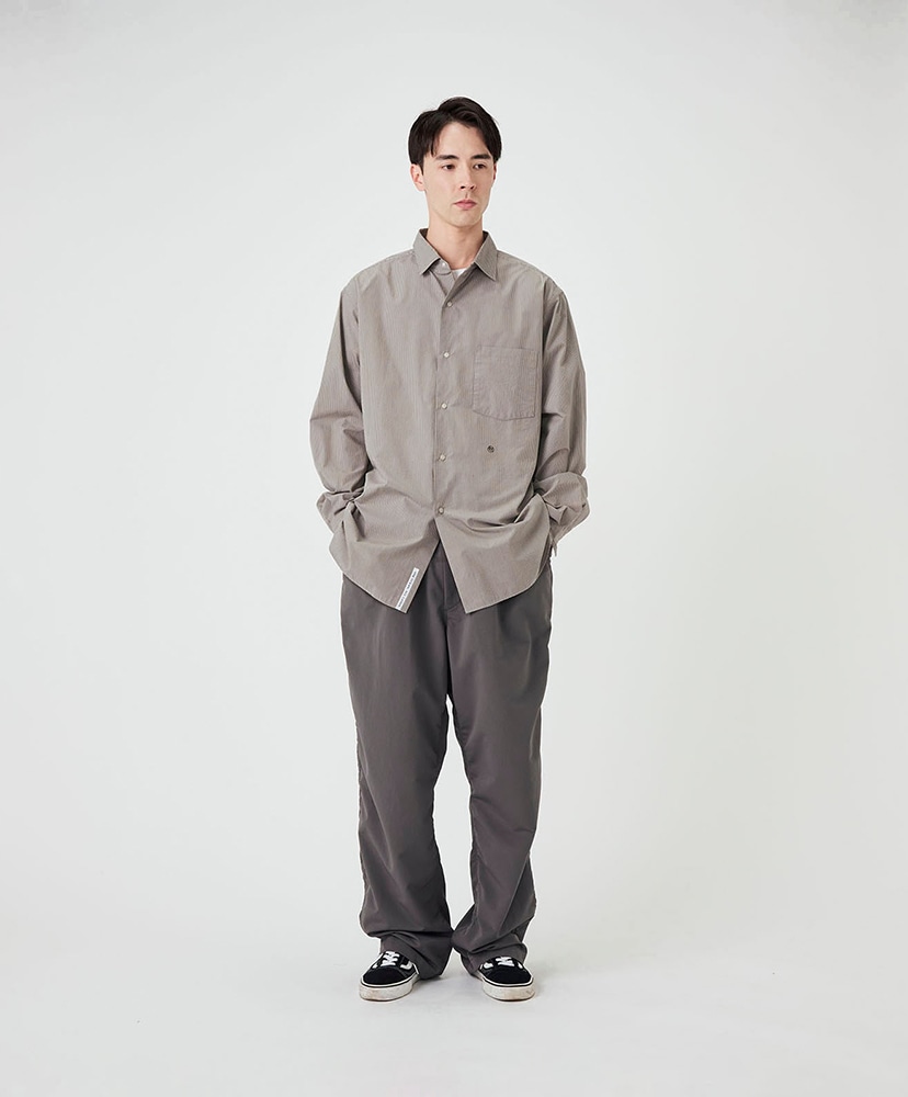 Regular Collar Striped Wind Shirt SX/サックス 0(WOMEN)