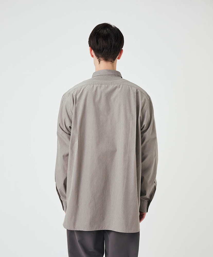 Regular Collar Striped Wind Shirt SX/サックス 0(WOMEN)
