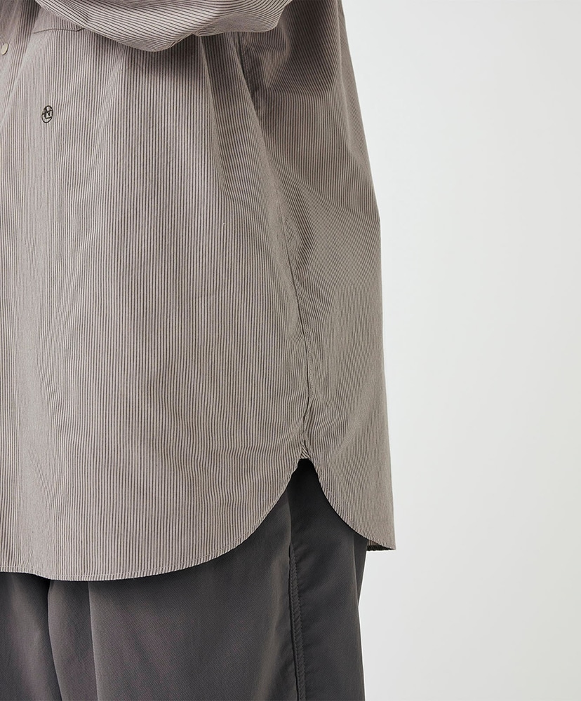 Regular Collar Striped Wind Shirt SX/サックス 0(WOMEN)