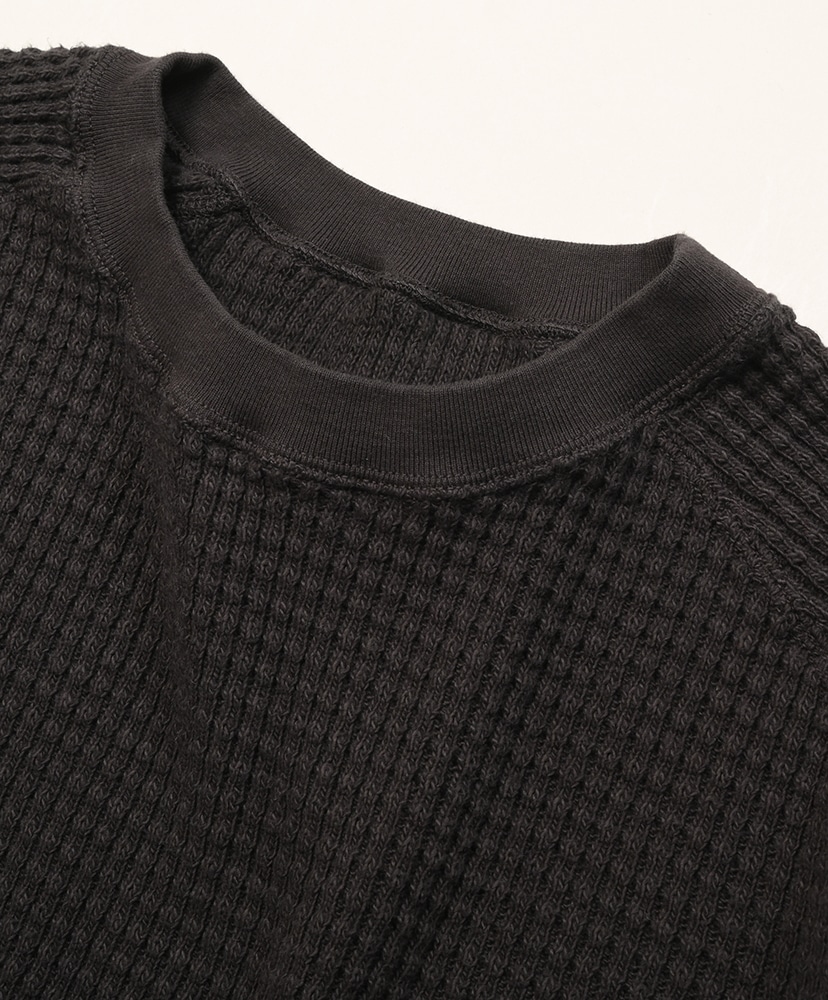 ワッフルパズルスエット2号 Black/ブラック L(MEN)