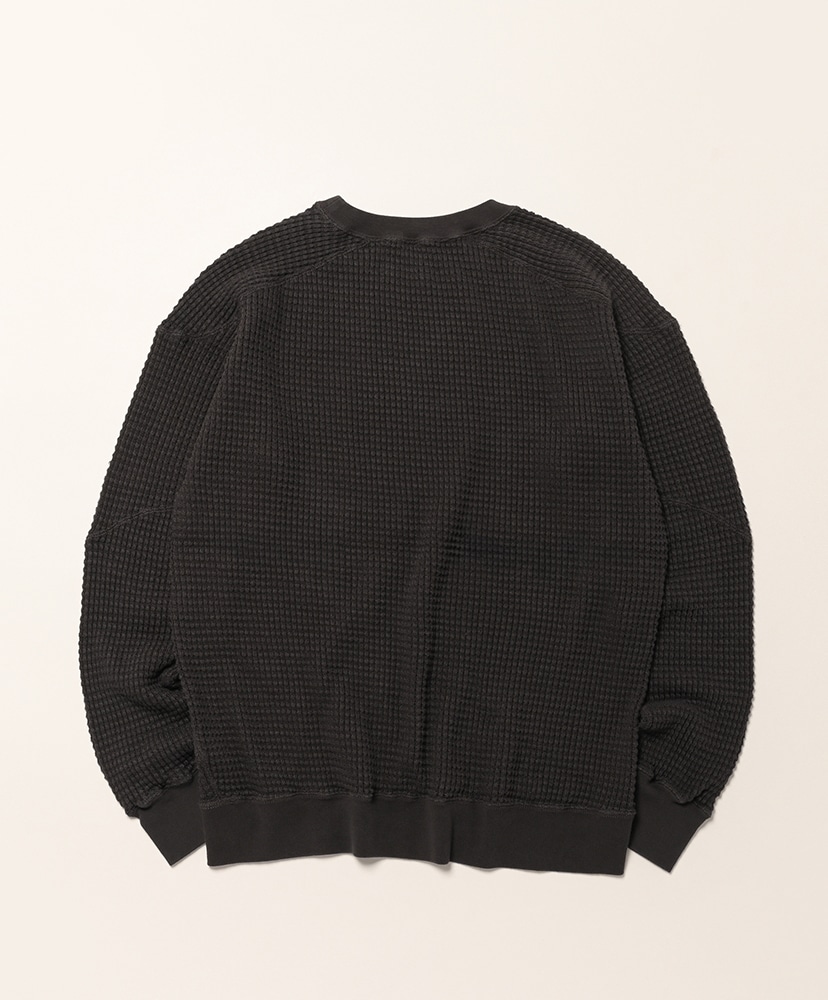ワッフルパズルスエット2号 Black/ブラック L(MEN)