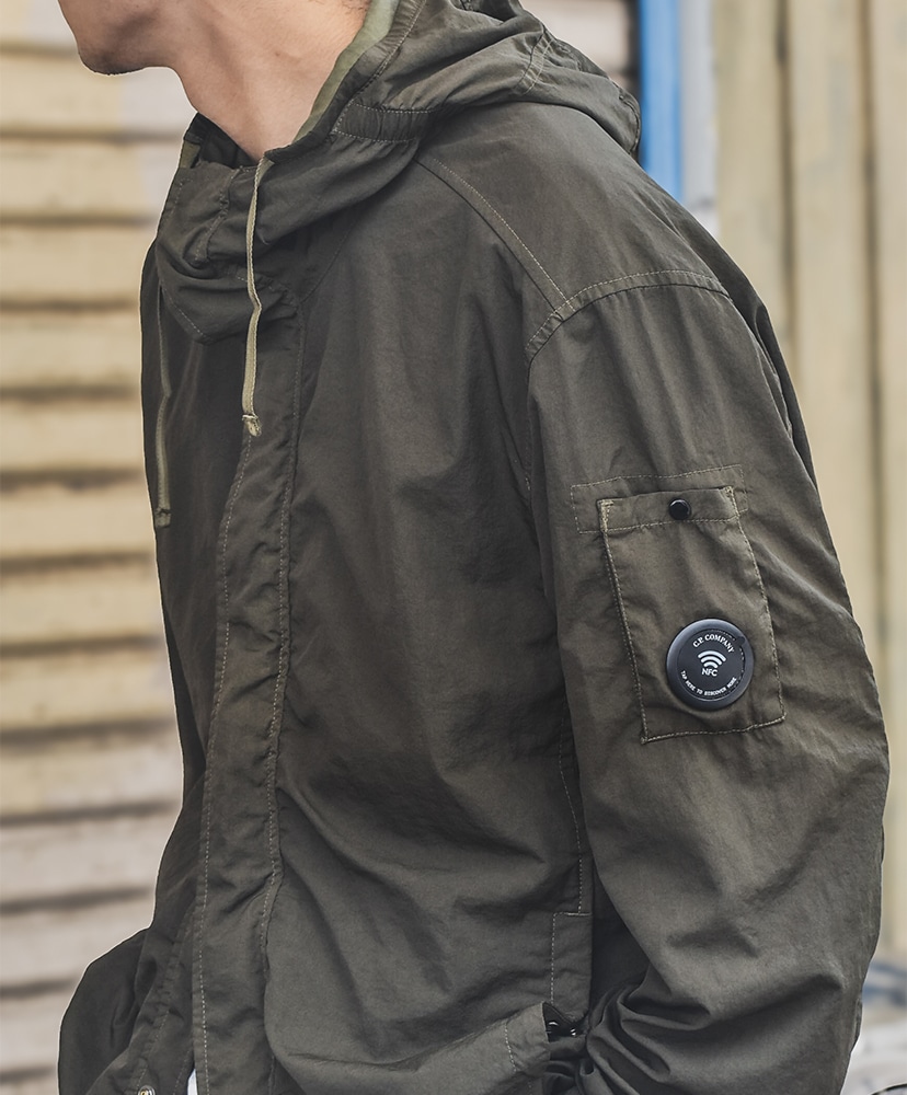 T-ST Nylon Hood Lens Overshirt Ivy Green/アイビーグリーン L(MEN)