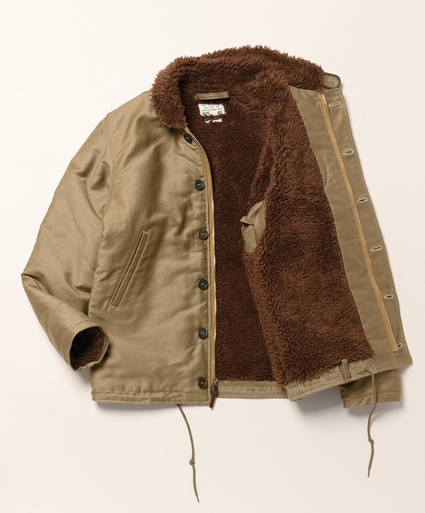 LOT 2181 N-1 Jacket USS ROCK US NAVYプリント Khaki/カーキ 40(MEN)