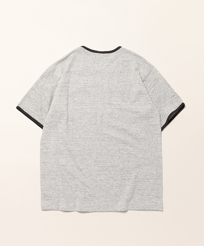 Lot 4059 リンガーT-shirts 無地 Heather Gray×Sumi/ヘザーグレー×スミクロ L(MEN)