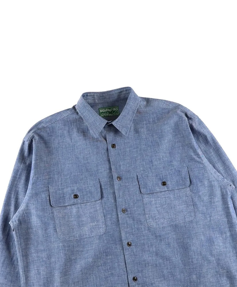 Plain crest Chambray/シャンブレー L(MEN)