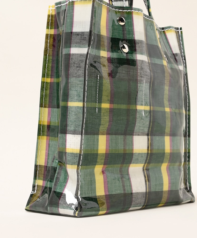 Paper Tote Mini - PVC Check Green/チェックグリーン ONE