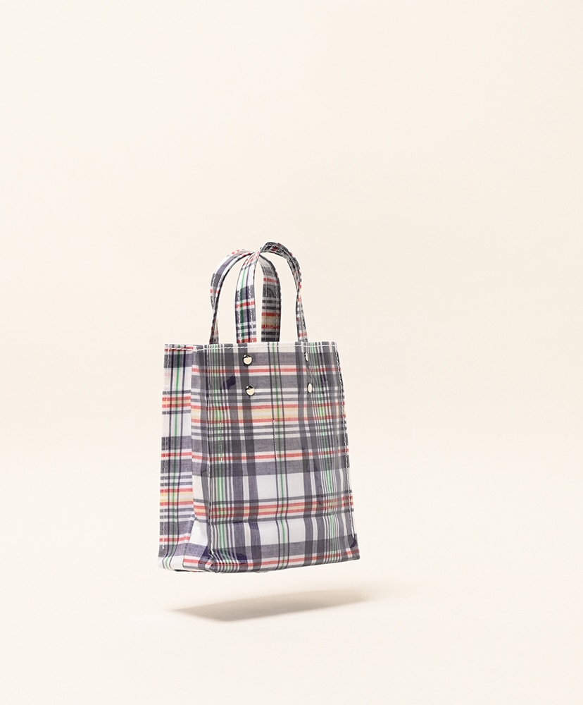 Paper Tote Mini - PVC Check Navy/チェックネイビー ONE